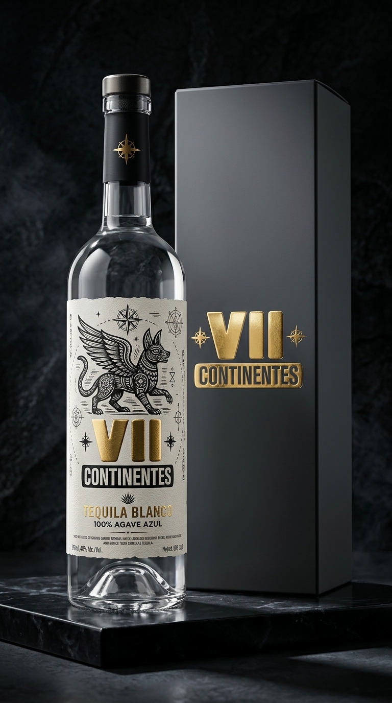 Tequila VII Continentes Blanco 🇲🇽